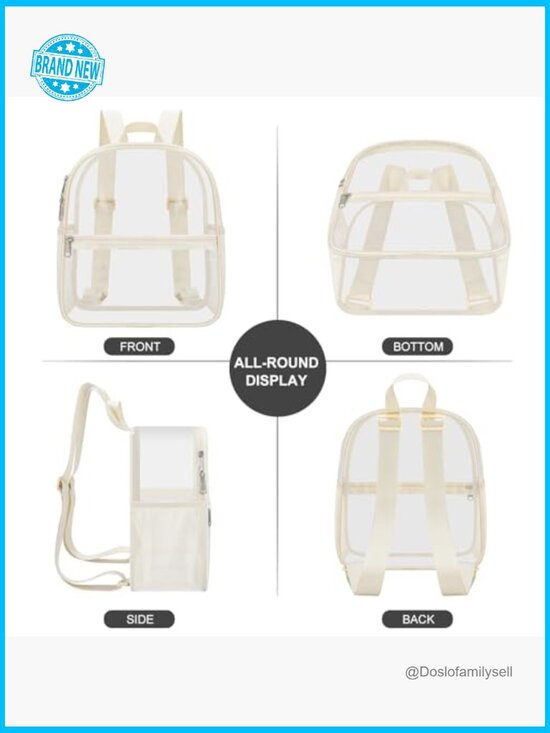 Clear Backpack Stadium Approved Waterproof Daypack for Sport Events Concerts main image 5